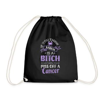 Horoscope Zodiac Planet Moon - Drawstring Bag - black - Front