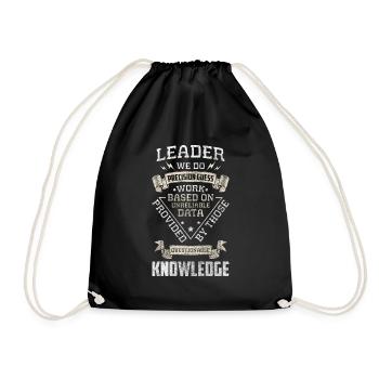 Employee Manager Office Humor - Drawstring Bag - black - Front