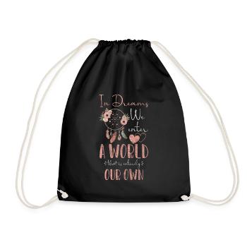 Dream Motivation Love - Drawstring Bag - black - Front