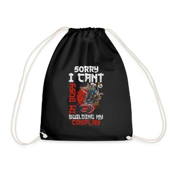 Costume Anime Gaming Bande dessinée - Sac de sport léger - noir - Devant