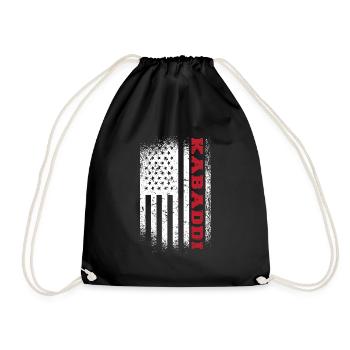 Gift for Kabaddi Lovers - Drawstring Bag - black - Front