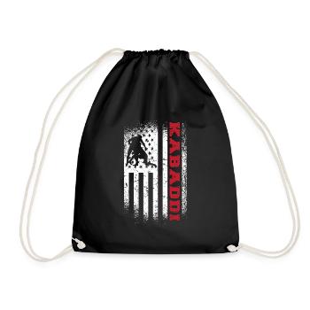 Gift for Kabaddi Lovers - Drawstring Bag - black - Front