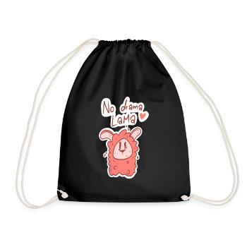 Relaxed and carefree with the "No Drama Lama"-T - Drawstring Bag - black - Front