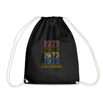 Old School 1973 Retro Vintage T-shirt - Sac de sport léger - noir - Devant
