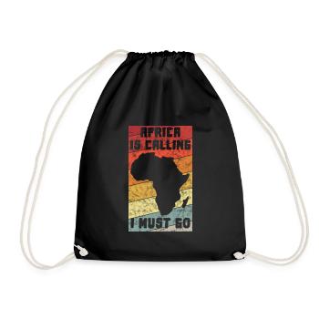 Afrique Safari Africa Cadeau Rétro Afrique du Sud Afro - Sac de sport léger - noir - Devant