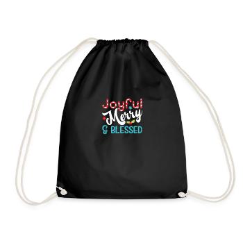 Joyeux joyeux et béni - Sac de sport léger - noir - Devant