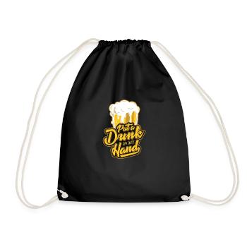 Gib mir ein Bier - Turnbeutel - Schwarz - Vorne