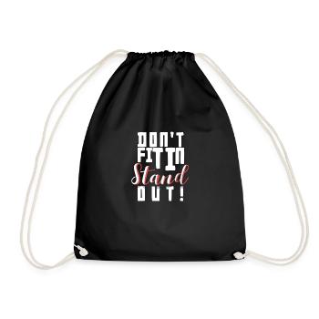Ne pas inclure dans STAND OUT Inspirational Life Quote - Sac de sport léger - noir - Devant