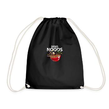 Send NOODS Ramen Shirt, Ramen Noodle Shirt, Noodle - Turnbeutel - Schwarz - Vorne