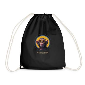 Lunettes de soleil Monkey Cool Saying - Sac de sport léger - noir - Devant