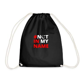 PAS EN MON NOM MUSULMAN ISLAM - Sac de sport léger - noir - Devant