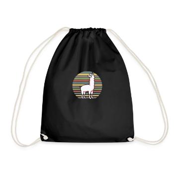 lama - Drawstring Bag - black - Front