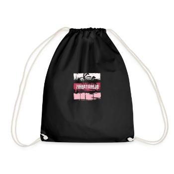 Zihuatanejo Mexico Vacation Souvenir Abstract - Drawstring Bag - black - Front
