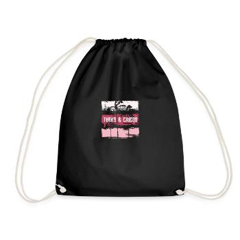 Turks & Caicos Vacation Souvenir Abstract Artistic - Drawstring Bag - black - Front