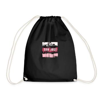 San Jose Californie vacances Souvenir abstrait - Sac de sport léger - noir - Devant
