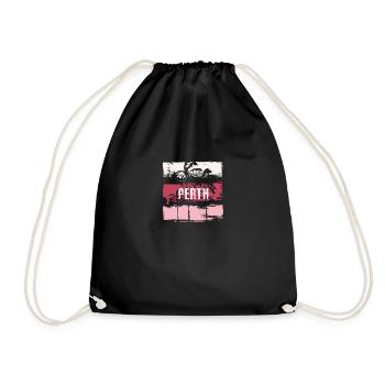Perth Australie vacances Souvenir abstrait - Sac de sport léger - noir - Devant