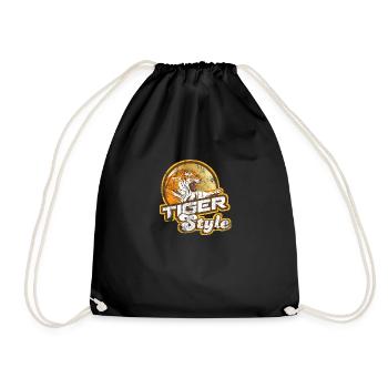 Tigre Cadeau d'anniversaire Idée de Noël T-shirt - Sac de sport léger - noir - Devant
