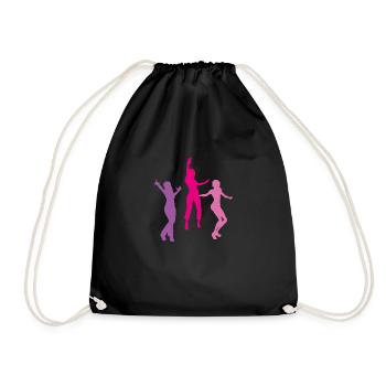 Danse,Gymnastique,Figures,Danse,Sports,Mouvement - Sac de sport léger - noir - Devant