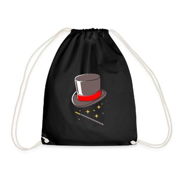 magicien magicien - Sac de sport léger - noir - Devant