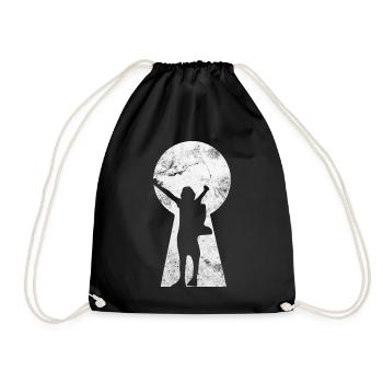 Keylock - Hiking - (2) - Drawstring Bag - black - Front