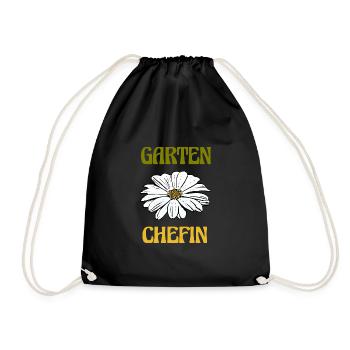 Garden Flower Garden Manager - Drawstring Bag - black - Front