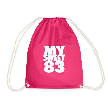 Sweet 83 - Drawstring Bag - fuchsia - Front