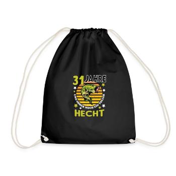 Geburtstag Toller Hecht Alter Jahre 31 - Turnbeutel - Schwarz - Vorne