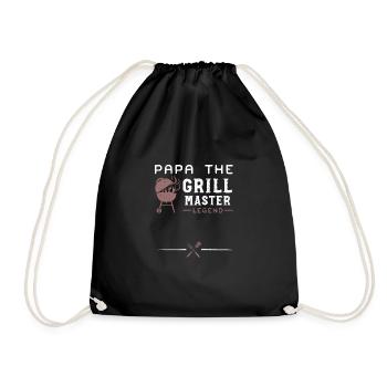 Papa The Grill Master Legend - BBQ - Drawstring Bag - black - Front