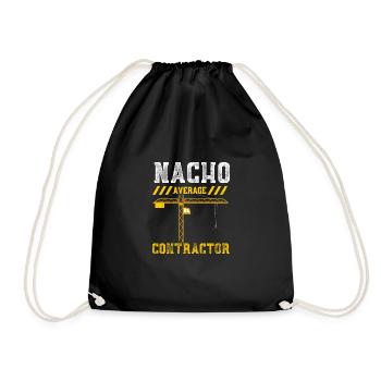 Nacho Average Contractor - Turnbeutel - Schwarz - Vorne