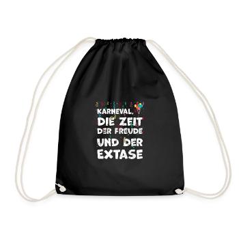 Karneval, die Zeit der Freude un... - Turnbeutel - Schwarz - Vorne