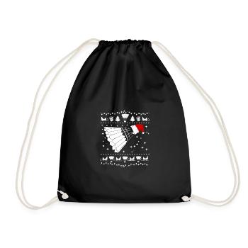 Chemise de badminton de joueur de badminton de Noël - Sac de sport léger - noir - Devant