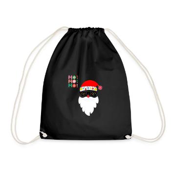 HO HO HO - Turnbeutel - Schwarz - Vorne