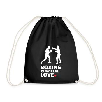 Ich Liebe Boxen Für Alle Boxer Und Boxliebhaber. - Turnbeutel - Schwarz - Vorne