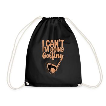 Je ne peux pas, je vais jouer au golf 4 - Sac de sport léger - noir - Devant