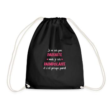 Je ne suis pas parfaite mais Paimpolaise - Sac de sport léger - noir - Devant