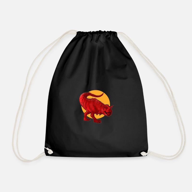 Dino Shirt. Dinosaurier Carnotaurus. - Turnbeutel - Schwarz