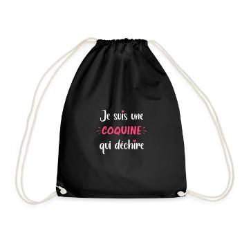 Coquine - Sac de sport léger - noir - Devant