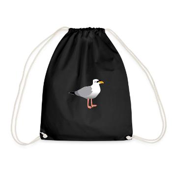 mouette fraîche - Sac de sport léger - noir - Devant