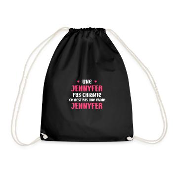Une pas chiante ce n'est pas une vraie JENNYFER - Sac de sport léger - noir - Devant