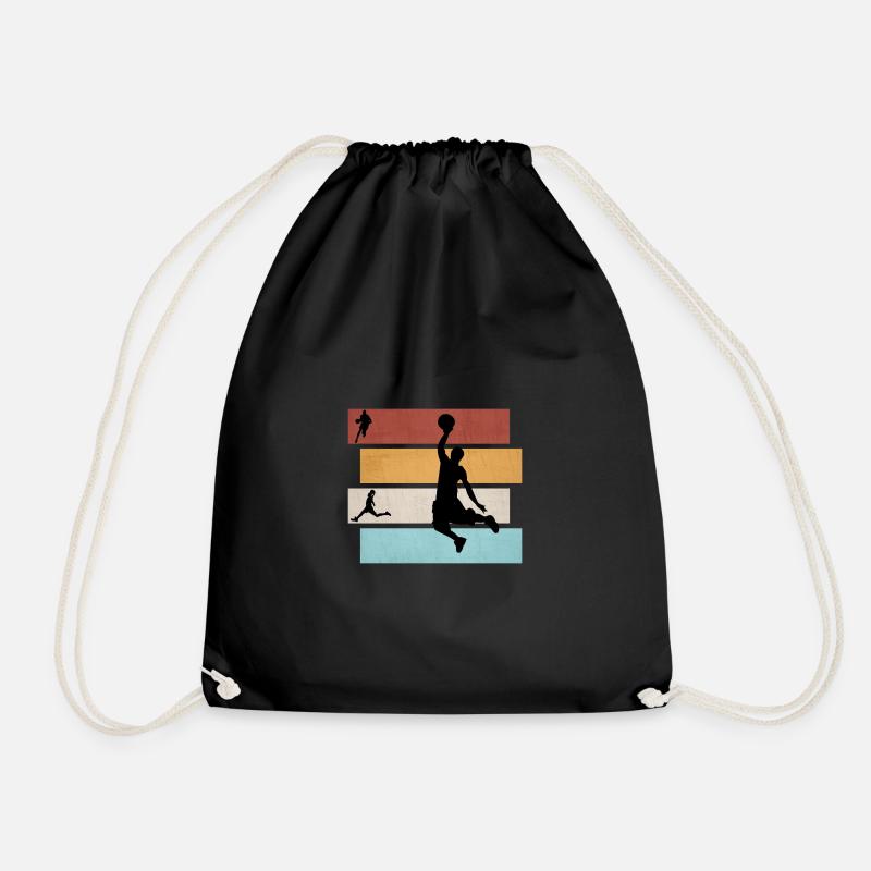 Basketball Basketballer - Turnbeutel - Schwarz