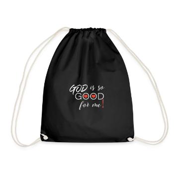 God is so Good for me - Sac de sport léger - noir - Devant