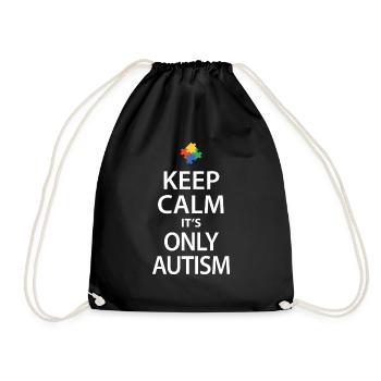 Autism - Drawstring Bag - black - Front