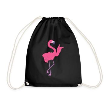 Love Flamingo Rose Flamingo Gift Design - Sac de sport léger - noir - Devant