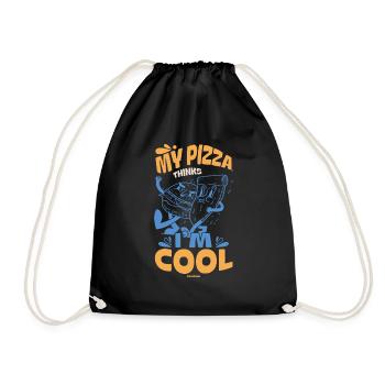 Ma pizza pense que je suis cool - Sac de sport léger - noir - Devant