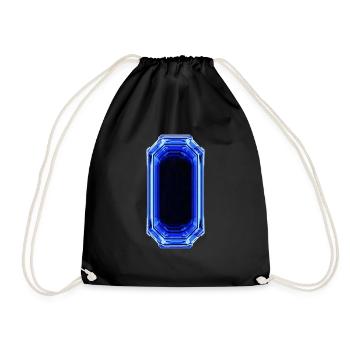 Sapphire Crystal - Drawstring Bag - black - Front