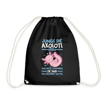 Axolotl - Turnbeutel - Schwarz - Vorne