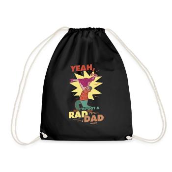 Père et fille - Sac de sport léger - noir - Devant