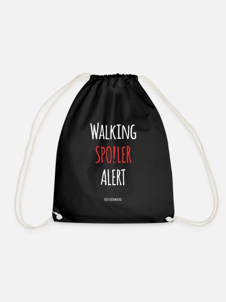 Walking Spoiler Alert - Turnbeutel - Schwarz