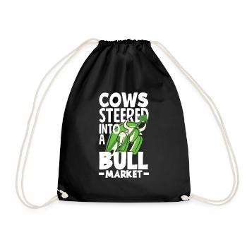 Cows Steered Into A Bull Market Investor Day - Turnbeutel - Schwarz - Vorne