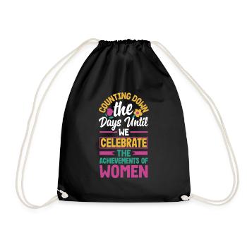 Nous célébrons les réalisations des femmes - Sac de sport léger - noir - Devant